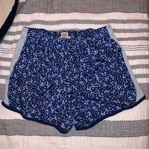 Leopard print running shorts